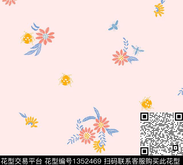 动物花卉小碎花绣花华亿平台传统印花华亿平台下载（图片编号: 1352469） - 瓦栏（Walan）