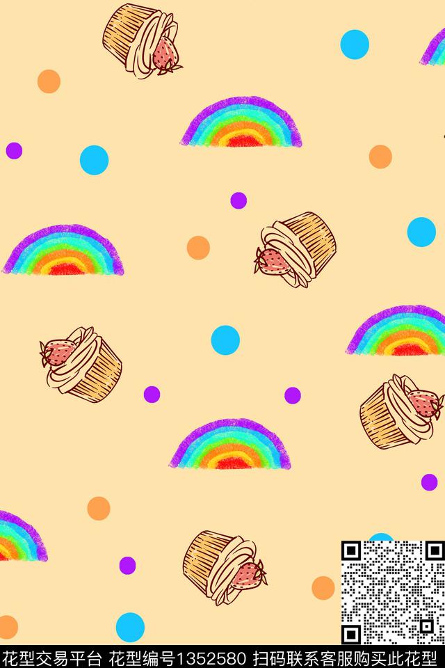 几何休闲卡通数码印花华亿平台下载（图片编号: 1352580） - 瓦栏（Walan）