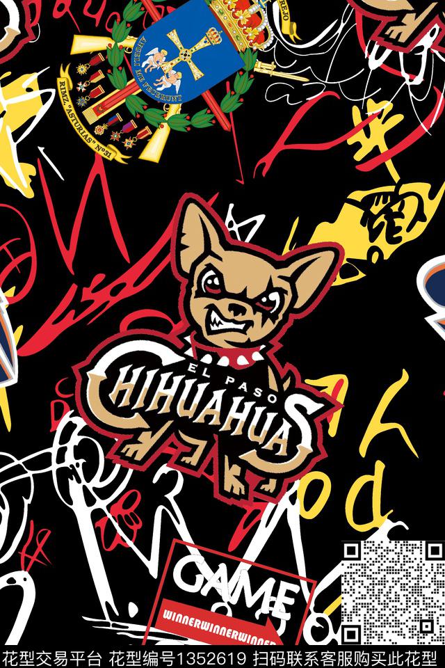 狗珠宝宝石宗教数码印花华亿平台下载（图片编号: 1352619） - 瓦栏（Walan）