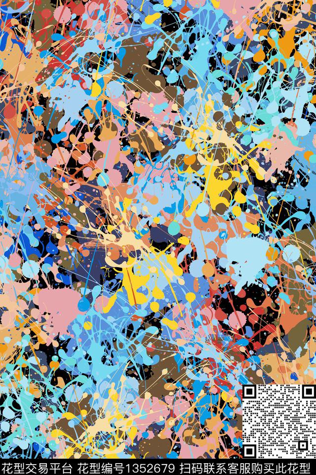 抽象男装家居服户外传统印花华亿平台下载（图片编号: 1352679） - 瓦栏（Walan）