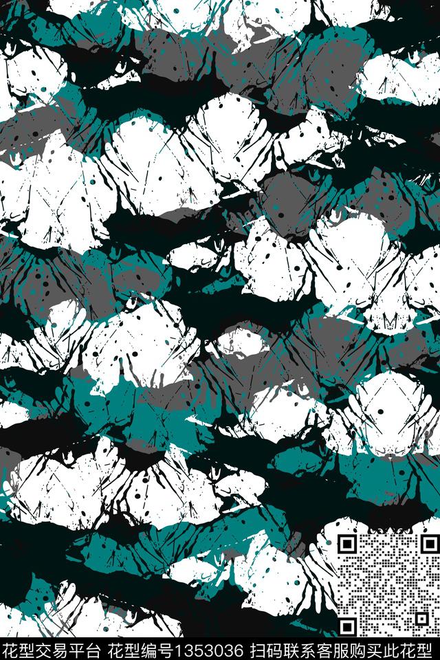 抽象男装家居服户外传统印花华亿平台下载（图片编号: 1353036） - 瓦栏（Walan）