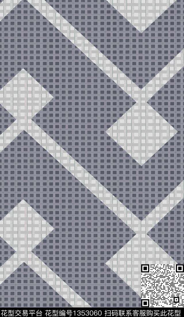 几何花卉抽象花卉花卉传统印花华亿平台下载（图片编号: 1353060） - 瓦栏（Walan）