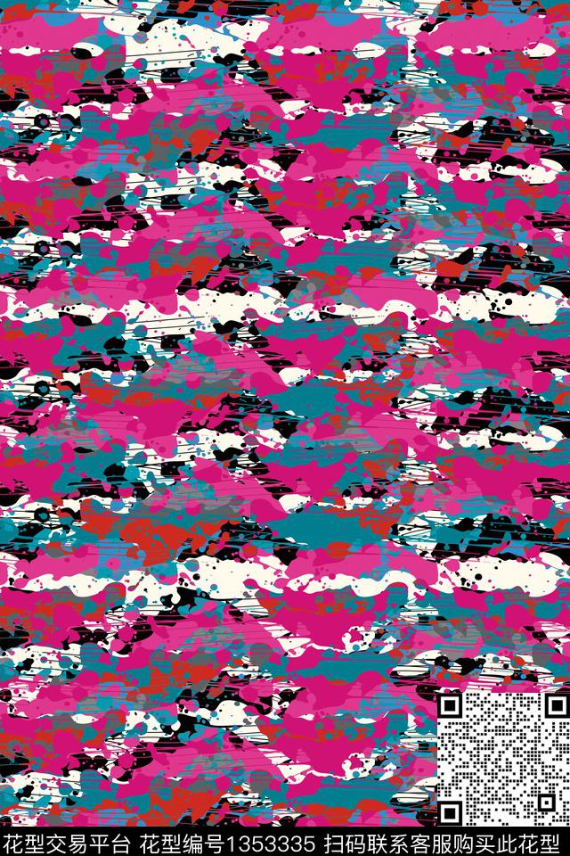 抽象男装家居服户外传统印花华亿平台下载（图片编号: 1353335） - 瓦栏（Walan）