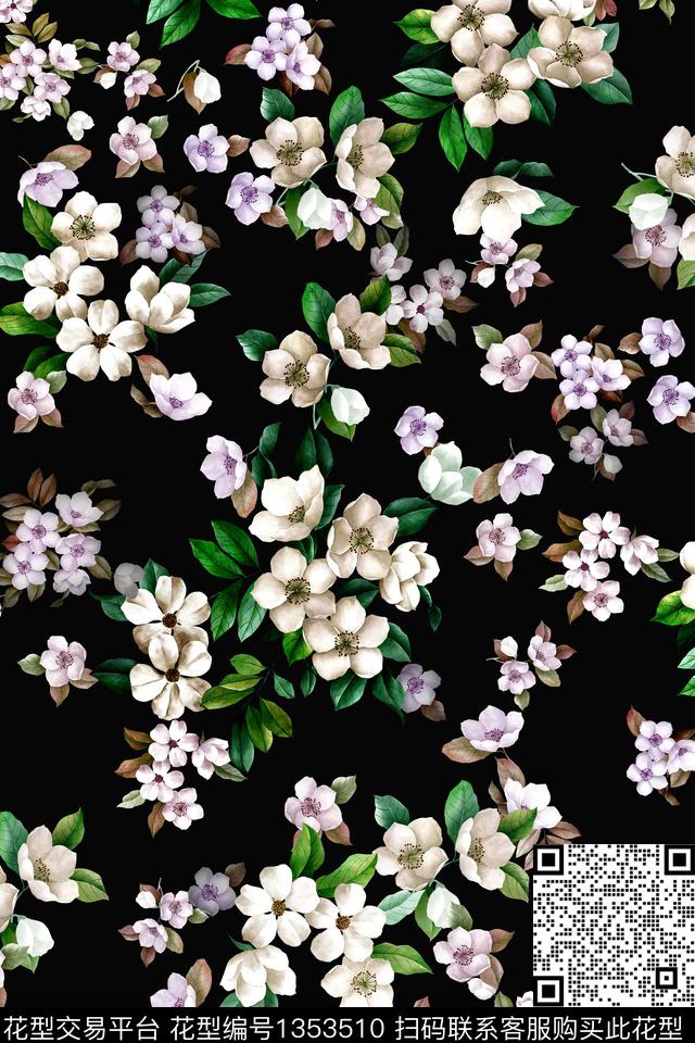 香云纱抽象中国风数码印花华亿平台下载（图片编号: 1353510） - 瓦栏（Walan）