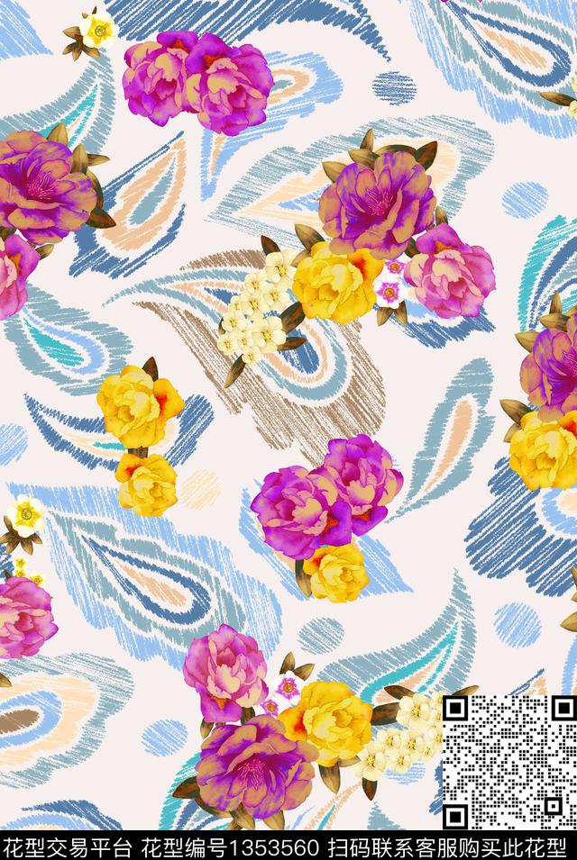 大牌风欧美数码印花华亿平台下载（图片编号: 1353560） - 瓦栏（Walan）