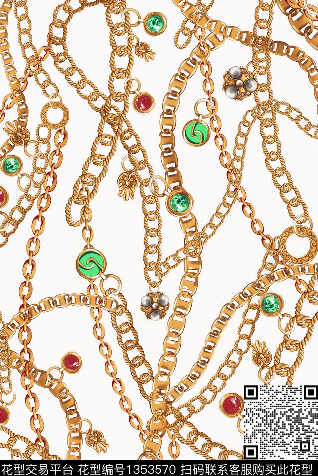 珠宝宝石潮牌大牌风传统印花华亿平台下载（图片编号: 1353570） - 瓦栏（Walan）