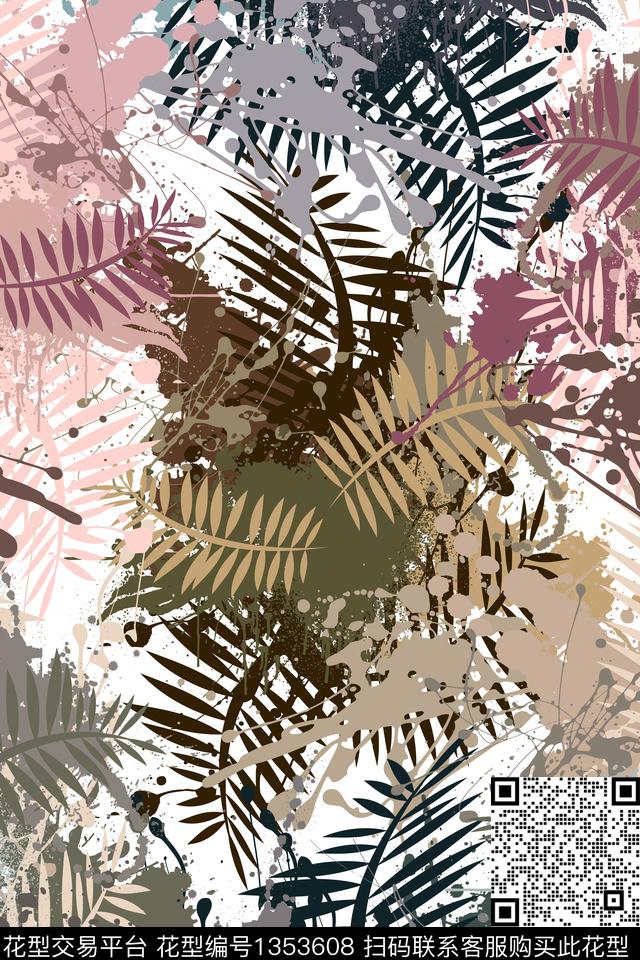 抽象男装家居服户外传统印花华亿平台下载（图片编号: 1353608） - 瓦栏（Walan）