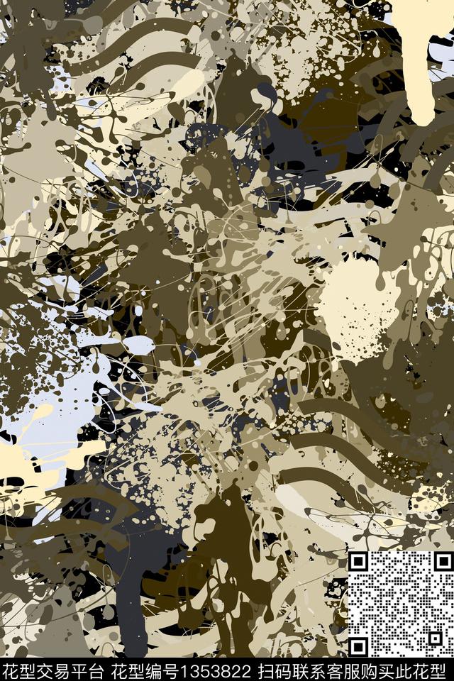 抽象男装家居服户外传统印花华亿平台下载（图片编号: 1353822） - 瓦栏（Walan）