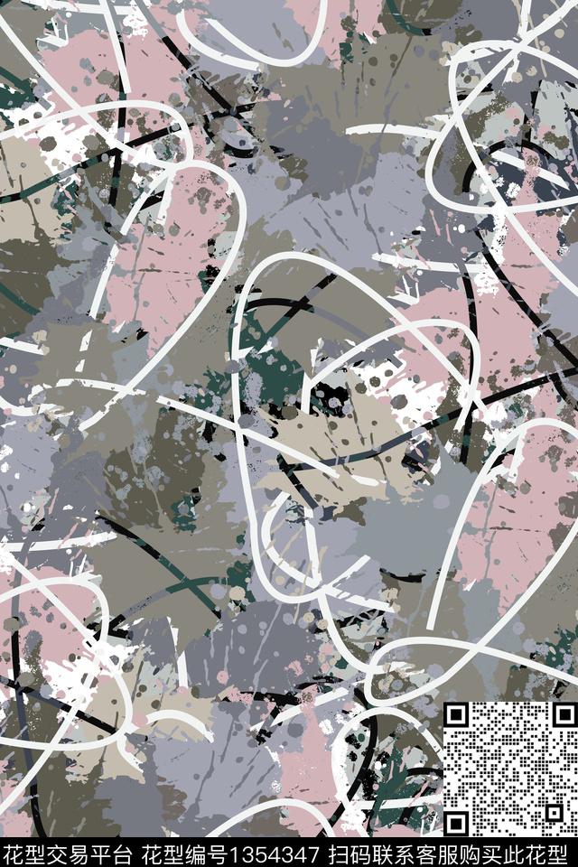 抽象男装家居服户外传统印花华亿平台下载（图片编号: 1354347） - 瓦栏（Walan）