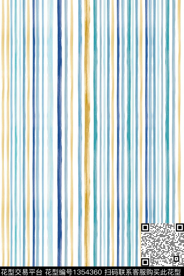 线条大牌风休闲数码印花华亿平台下载（图片编号: 1354360） - 瓦栏（Walan）