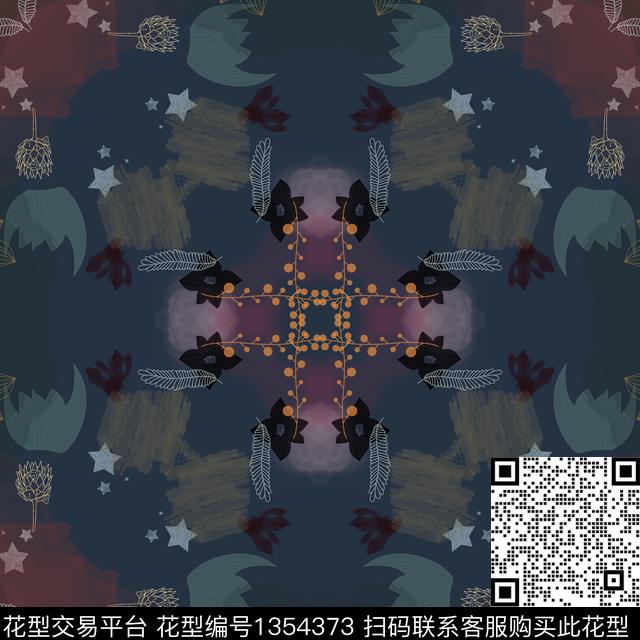 颜色波西米亚欧洲数码印花华亿平台下载（图片编号: 1354373） - 瓦栏（Walan）