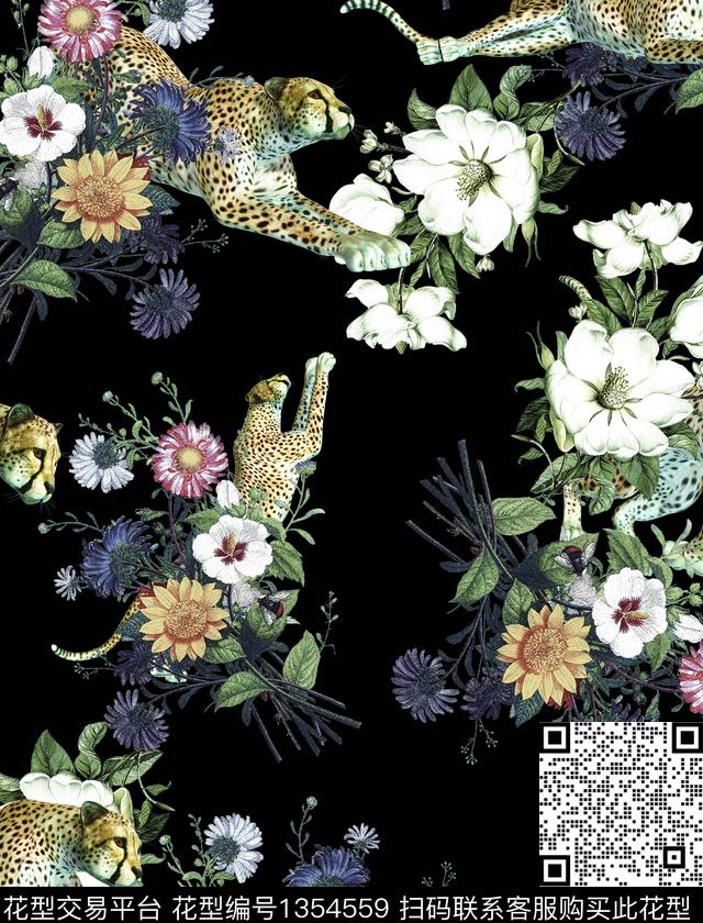 男装满版花豹纹大牌风数码印花华亿平台下载（图片编号: 1354559） - 瓦栏（Walan）