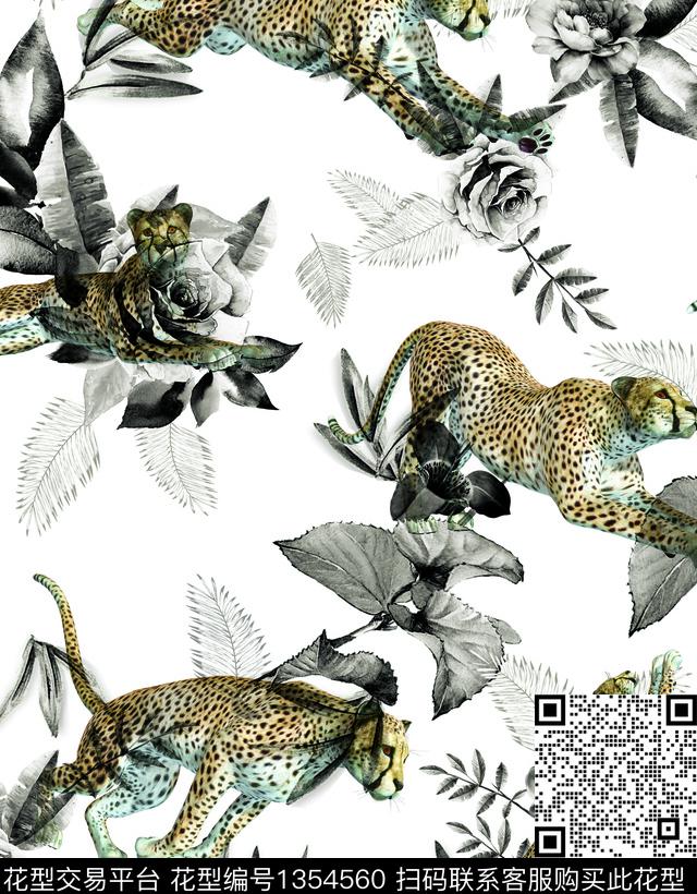 男装满版花豹纹大牌风数码印花华亿平台下载（图片编号: 1354560） - 瓦栏（Walan）
