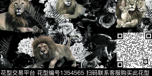 男装满版花豹纹大牌风数码印花华亿平台下载（图片编号: 1354565） - 瓦栏（Walan）