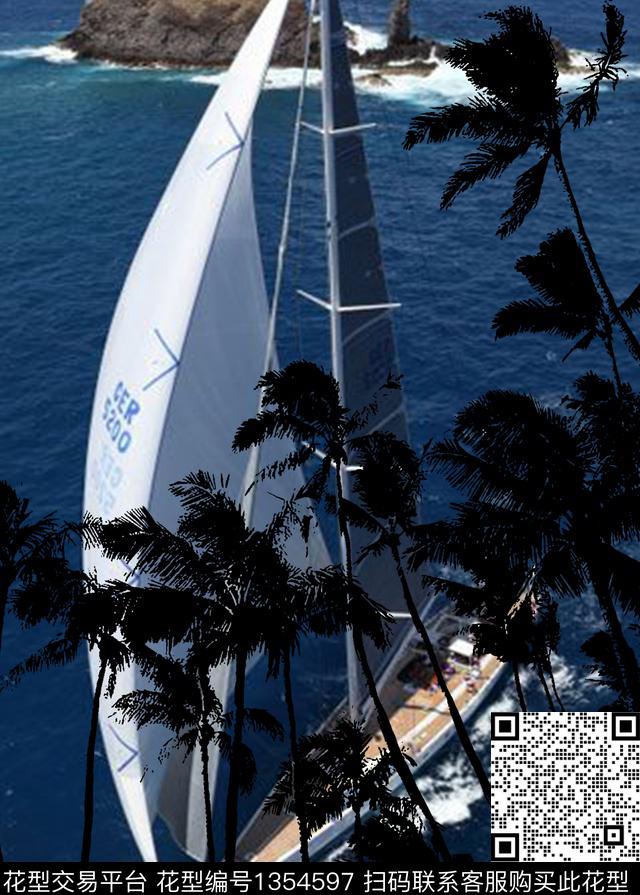 男装风景景观洋阳--T恤数码印花华亿平台下载（图片编号: 1354597） - 瓦栏（Walan）