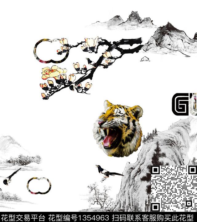 男装满版花字母大牌风数码印花华亿平台下载（图片编号: 1354963） - 瓦栏（Walan）