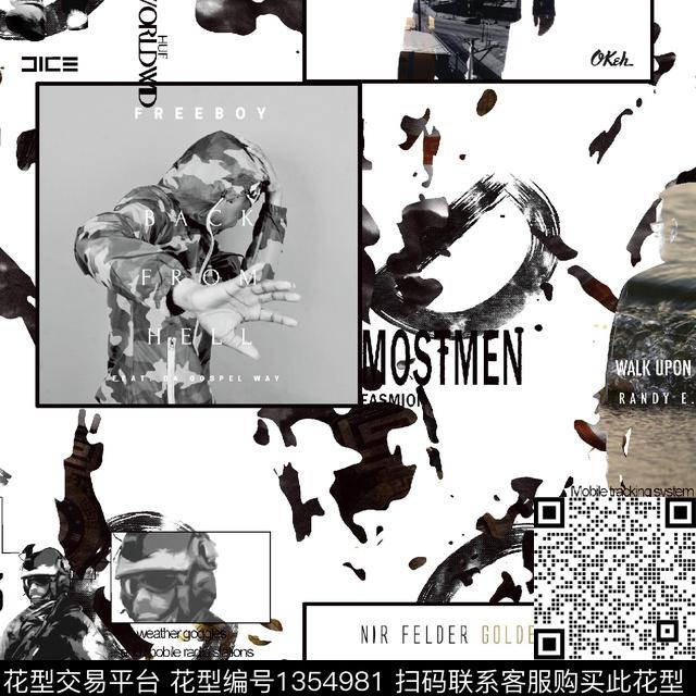 男装满版花字母大牌风数码印花华亿平台下载（图片编号: 1354981） - 瓦栏（Walan）