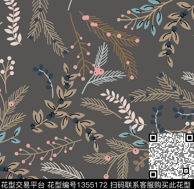 植物休闲小碎花传统印花华亿平台下载（图片编号: 1355172） - 瓦栏（Walan）