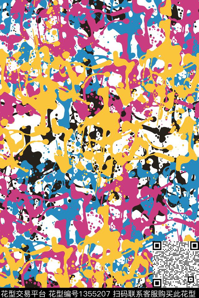 抽象男装家居服户外传统印花华亿平台下载（图片编号: 1355207） - 瓦栏（Walan）