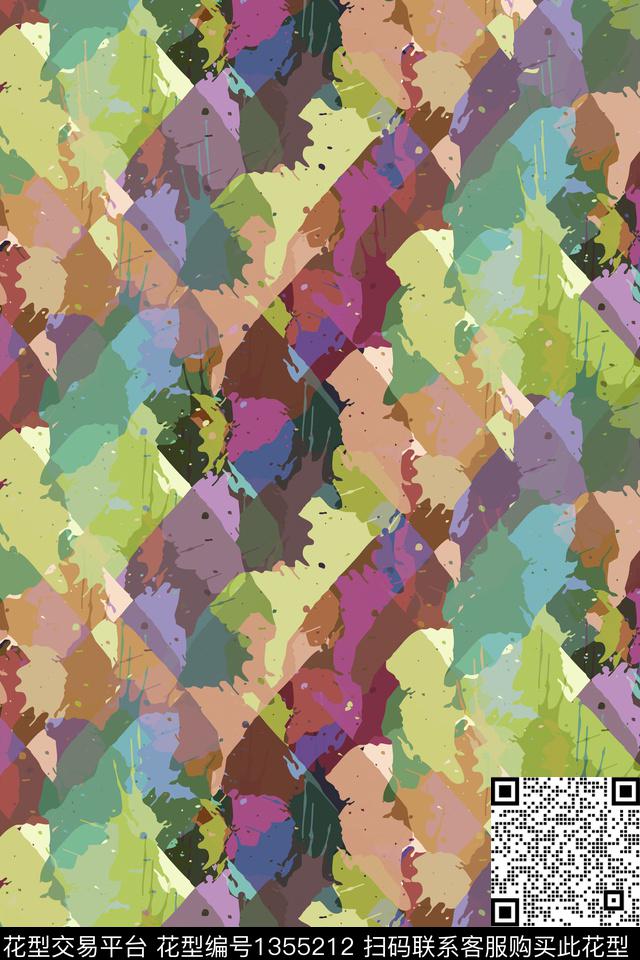 抽象男装家居服户外传统印花华亿平台下载（图片编号: 1355212） - 瓦栏（Walan）