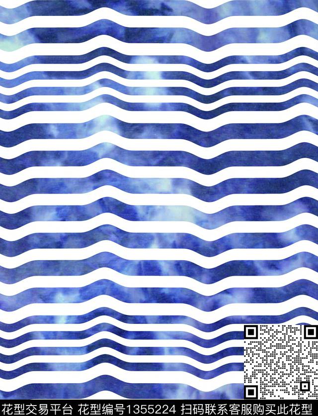 几何线条大牌风数码印花华亿平台下载（图片编号: 1355224） - 瓦栏（Walan）