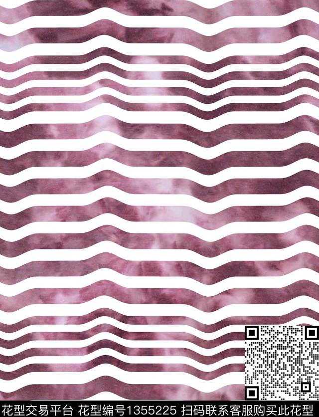 几何线条大牌风数码印花华亿平台下载（图片编号: 1355225） - 瓦栏（Walan）