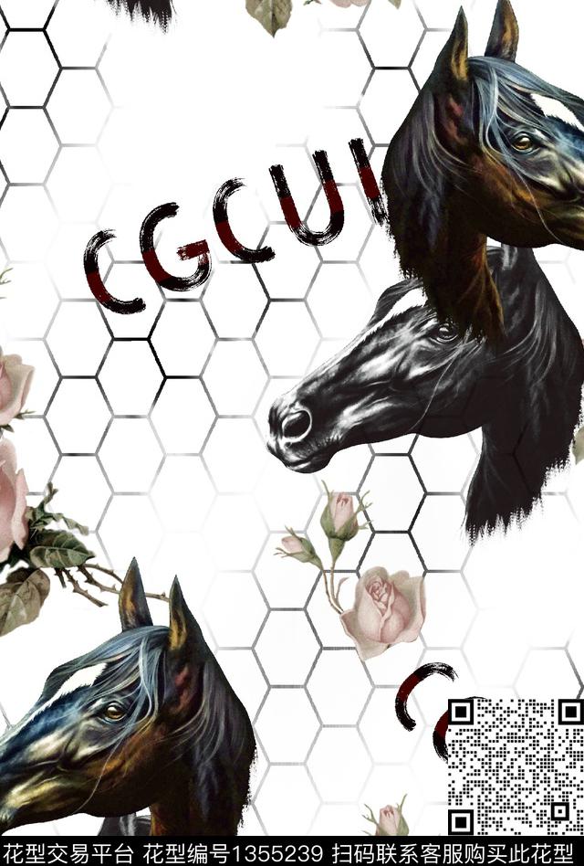 几何男装满版花老虎数码印花华亿平台下载（图片编号: 1355239） - 瓦栏（Walan）