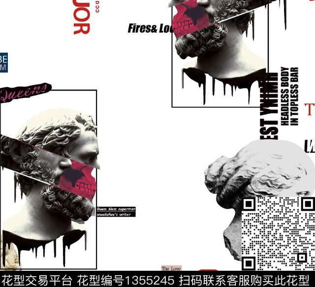 几何男装满版花老虎数码印花华亿平台下载（图片编号: 1355245） - 瓦栏（Walan）