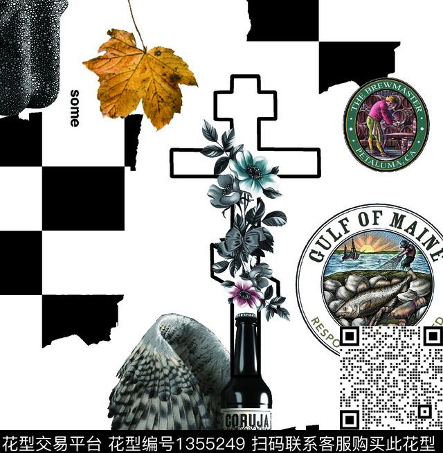 几何男装满版花老虎数码印花华亿平台下载（图片编号: 1355249） - 瓦栏（Walan）