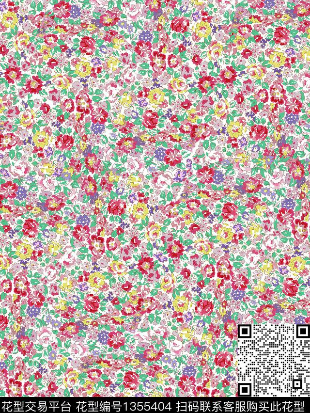 趋势华亿平台花卉大牌风传统印花华亿平台下载（图片编号: 1355404） - 瓦栏（Walan）
