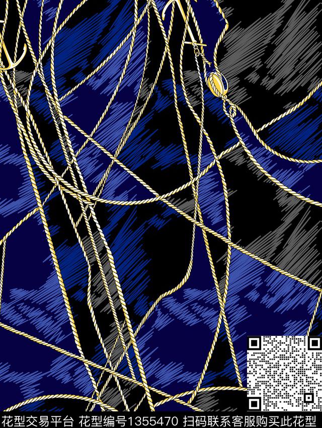 高档T恤男士衬衣七分裤传统印花华亿平台下载（图片编号: 1355470） - 瓦栏（Walan）