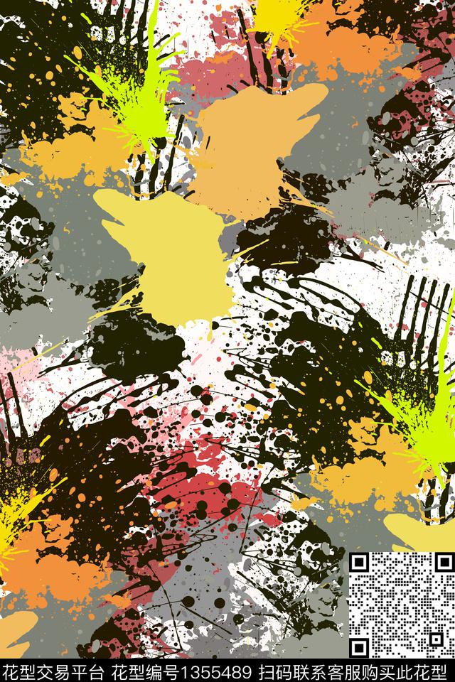 抽象男装家居服户外传统印花华亿平台下载（图片编号: 1355489） - 瓦栏（Walan）