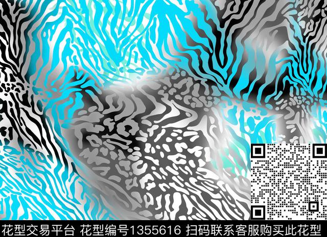 抽象动物纹半身裙系列上衣外套系列传统印花华亿平台下载（图片编号: 1355616） - 瓦栏（Walan）