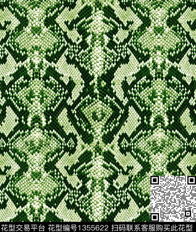 抽象动物纹皮衣系列半身裙系列传统印花华亿平台下载（图片编号: 1355622） - 瓦栏（Walan）