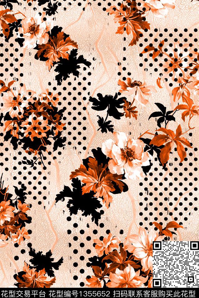 花卉真丝小碎花数码印花华亿平台下载（图片编号: 1355652） - 瓦栏（Walan）