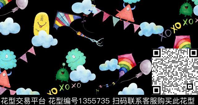 童装休闲卡通数码印花华亿平台下载（图片编号: 1355735） - 瓦栏（Walan）