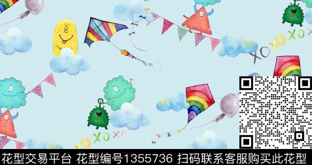 童装休闲卡通数码印花华亿平台下载（图片编号: 1355736） - 瓦栏（Walan）