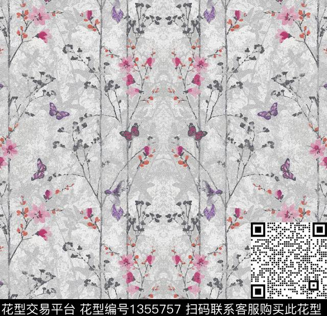 提花华亿平台动物花卉文艺数码印花华亿平台下载（图片编号: 1355757） - 瓦栏（Walan）