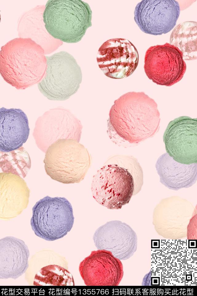 抽象小清新小碎花数码印花华亿平台下载（图片编号: 1355766） - 瓦栏（Walan）