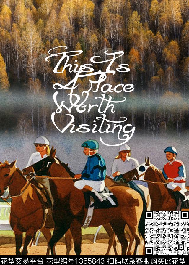 男装风景景观艺术风景数码印花华亿平台下载（图片编号: 1355843） - 瓦栏（Walan）