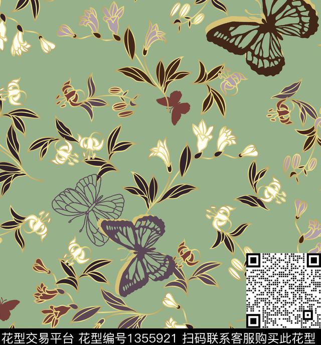 复古花卉休闲传统印花华亿平台下载（图片编号: 1355921） - 瓦栏（Walan）