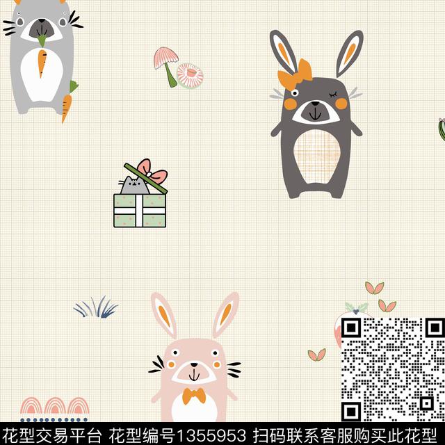 卡通童装动物传统印花华亿平台下载（图片编号: 1355953） - 瓦栏（Walan）