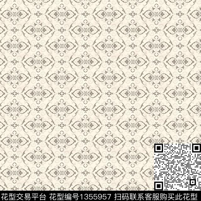 文艺男装满版花撞色数码印花华亿平台下载（图片编号: 1355957） - 瓦栏（Walan）