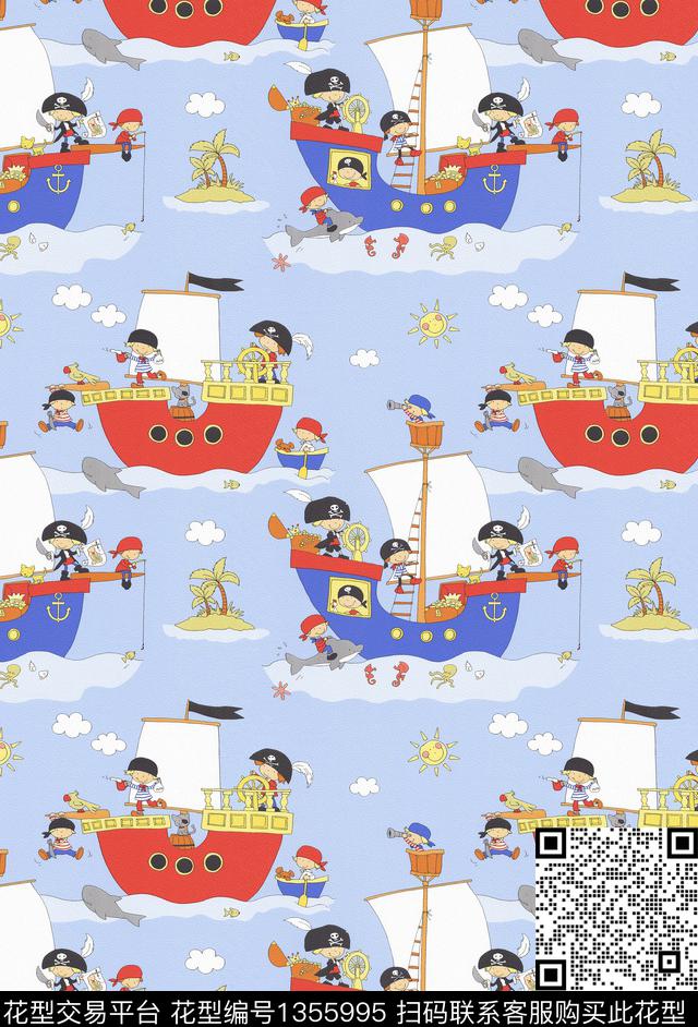 帆船航海海洋数码印花华亿平台下载（图片编号: 1355995） - 瓦栏（Walan）