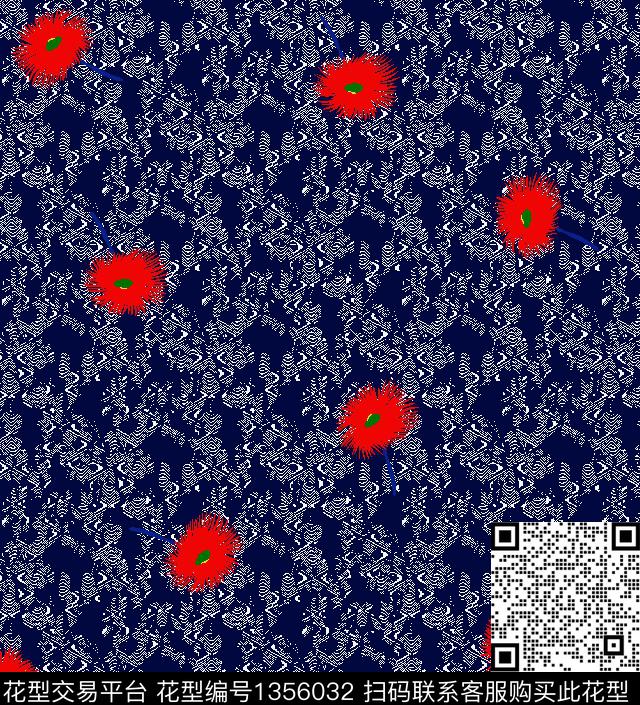 商务抽象男装指纹图案传统印花华亿平台下载（图片编号: 1356032） - 瓦栏（Walan）