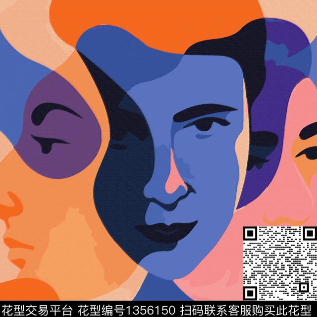 几何插画电影数码印花华亿平台下载（图片编号: 1356150） - 瓦栏（Walan）