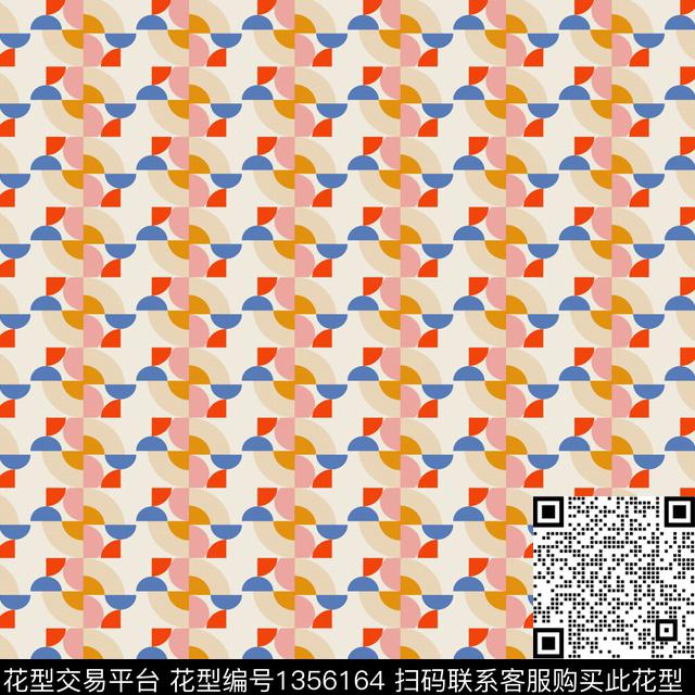 时尚几何插画传统印花华亿平台下载（图片编号: 1356164） - 瓦栏（Walan）