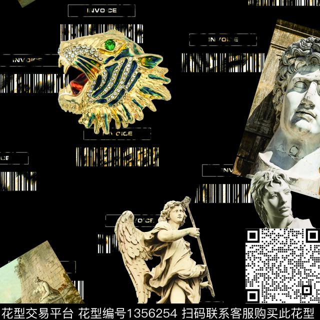 男装满版花老虎大牌风数码印花华亿平台下载（图片编号: 1356254） - 瓦栏（Walan）