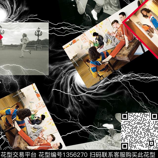 几何男装满版花老虎数码印花华亿平台下载（图片编号: 1356270） - 瓦栏（Walan）