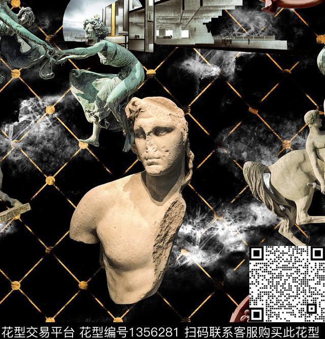 男装满版花老虎大牌风数码印花华亿平台下载（图片编号: 1356281） - 瓦栏（Walan）